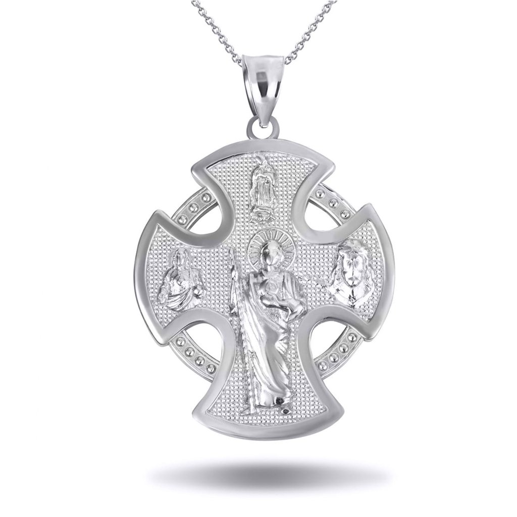 925 Sterling Silver Cz Medusa Head Hip Hop Pendant Necklace